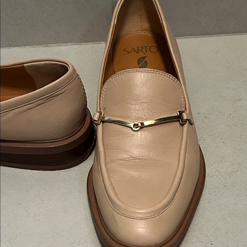 Franco Sarto Women Cream Loafers Size 8.5 - Picture 4 of 10